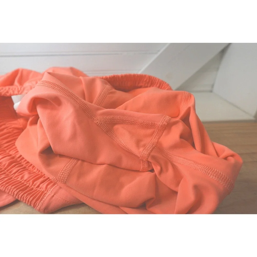 Lululemon Hotty Hot High-Rise Skirt size 6 Long Lined Orange‎ No. LW8AEAT